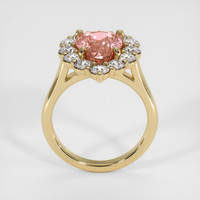 4.17 Ct. Padparadscha Sapphire Ring, 10K Yellow Gold 3