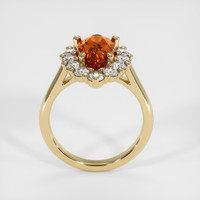 2.58 Ct. Orangish Brown Sapphire Ring, 14K Yellow Gold 3