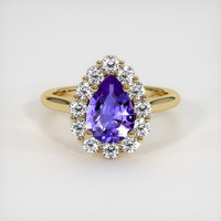 1.14 Ct. Gemstone Ring, 18K Yellow Gold 1