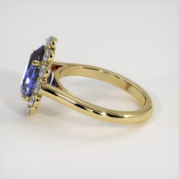 2.90 Ct. Blue Sapphire Ring, 18K Yellow Gold 4