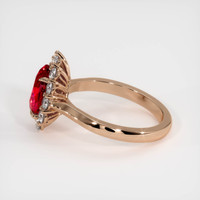 2.04 Ct. Ruby Ring, 14K Rose Gold 4