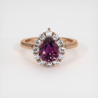 2.03 Ct. Sapphire Ring, 14K Rose Gold 1