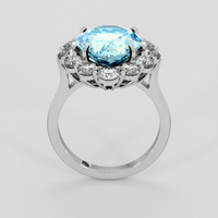 10.08 Ct. Sky Blue Topaz Ring, Silver 3