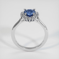 1.25 Ct. Blue Sapphire Ring, 14K White Gold 3