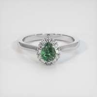 0.61 Ct. Gemstone Ring, 18K White Gold 1