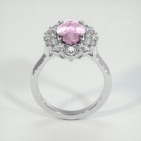 3.07 Ct. Pink Sapphire Ring, 18K White Gold 3