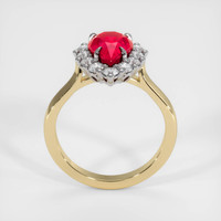 2.03 Ct. Ruby Ring, 14K White & Yellow 3