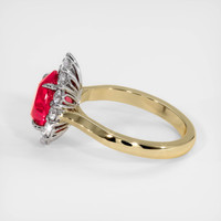 2.03 Ct. Ruby Ring, 14K White & Yellow 4