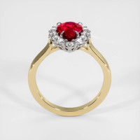 2.04 Ct. Ruby Ring, 14K White & Yellow 3