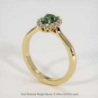 0.61 Ct. Gemstone Ring, 14K Yellow Gold 2