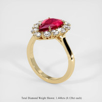 2.69 Ct. Ruby Ring, 14K Yellow Gold 2