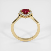 0.99 Ct. Ruby Ring, 14K Yellow Gold 3