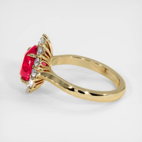 2.03 Ct. Ruby Ring, 14K Yellow Gold 4