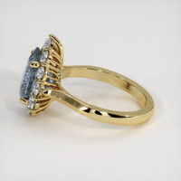 3.49 Ct. Blue Sapphire Ring, 14K Yellow Gold 4