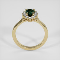 1.12 Ct. Bluish Green Sapphire Ring, 14K Yellow Gold 3