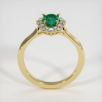 1.03 Ct. Emerald Ring, 18K Yellow Gold 3