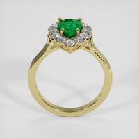1.26 Ct. Emerald Ring, 18K Yellow Gold 3
