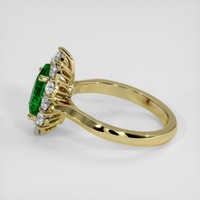 1.26 Ct. Emerald Ring, 18K Yellow Gold 4
