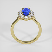 2.07 Ct. Blue Sapphire Ring, 18K Yellow Gold 3