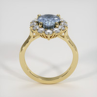 3.49 Ct. Blue Sapphire Ring, 18K Yellow Gold 3