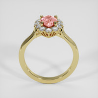 1.62 Ct. Padparadscha Sapphire Ring, 18K Yellow Gold 3