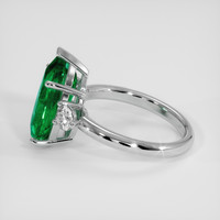 5.24 Ct. Emerald Ring, Platinum 950 4