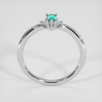0.16 Ct. Bluish Green Paraiba Tourmaline Ring, Platinum 950 3
