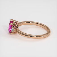 0.99 Ct. Sapphire Ring, 14K Rose Gold 4