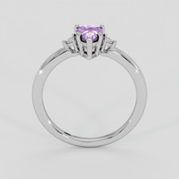 0.94 Ct. Pinkish Purple Spinel Ring, Silver 3