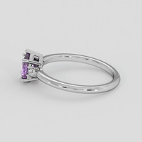 0.94 Ct. Pinkish Purple Spinel Ring, Silver 4