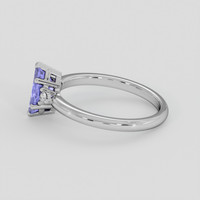 1.05 Ct. Purple Sapphire Ring, Silver 4