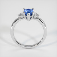 1.13 Ct. Blue Sapphire Ring, 10K White Gold 3