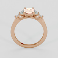 1.19 Ct. Blue Zircon Ring, 10K White Gold 2