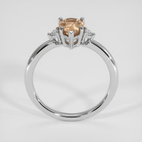 1.38 Ct. Padparadscha Sapphire Ring, 14K White Gold 3
