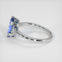 1.36 Ct. Blue Sapphire Ring, 14K White Gold 4