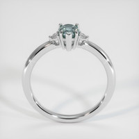 0.84 Ct. Sapphire Ring, 14K White Gold 3