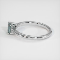 0.84 Ct. Sapphire Ring, 14K White Gold 4
