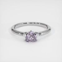 0.98 Ct. Sapphire Ring, 14K White Gold 1