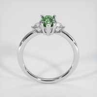 1.62 Ct. Green Sapphire Ring, 18K White Gold 3