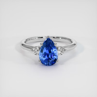 2.78 Ct. Sapphire Ring, 18K White Gold 1