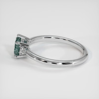 0.84 Ct. Sapphire Ring, 18K White Gold 4