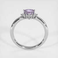 0.98 Ct. Sapphire Ring, 18K White Gold 3