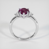 2.03 Ct. Pinkish Purple Sapphire Ring, 18K White Gold 3