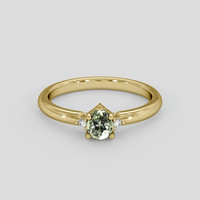 0.41 Ct. Alexandrite Ring, 10K Yellow Gold 1