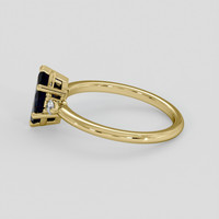 0.87 Ct. Blue Sapphire Ring, 10K Yellow Gold 4