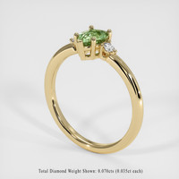 0.68 Ct. Sapphire Ring, 14K Yellow Gold 2
