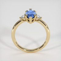 1.36 Ct. Blue Sapphire Ring, 14K Yellow Gold 3
