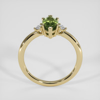 1.42 Ct. Green Sapphire Ring, 14K Yellow Gold 3