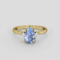2.53 Ct. Blue Sapphire Ring, 14K Yellow Gold 1