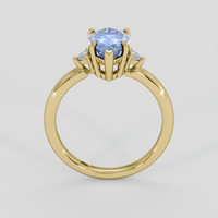 2.53 Ct. Blue Sapphire Ring, 14K Yellow Gold 3